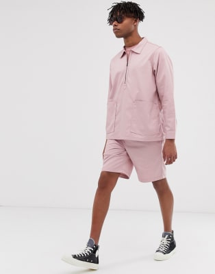 pink workers jumpsuit