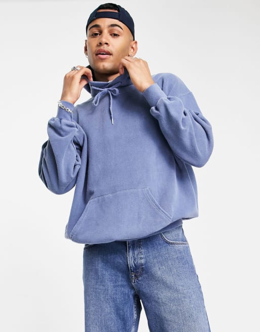 Mennace - Co-ord set met slogan in vaal blauw