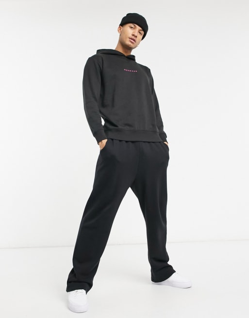 Black sweatsuit hot sale