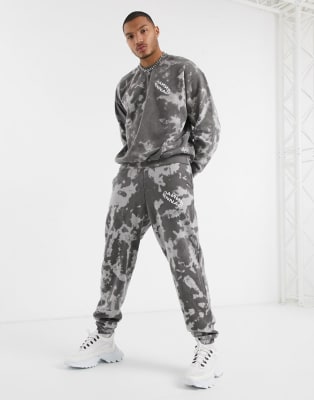 tie dye tracksuit black