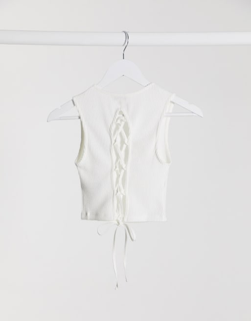 Miss Selfridge knit co ord in white