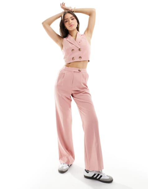 Matching Set Pink Pants Women, Pink Clothing Sets Women