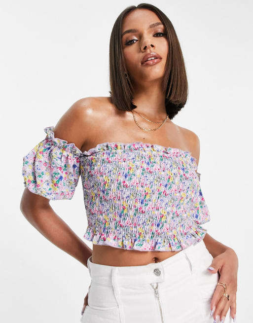 Lilac 2025 bardot top