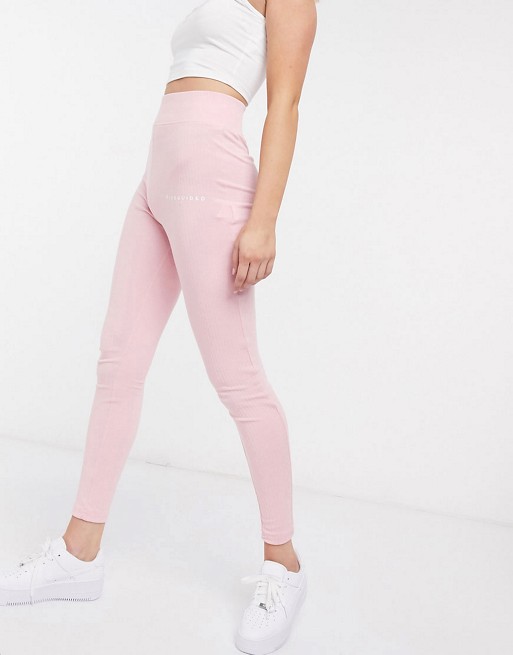Missguided co-ord cropped sweatshirt in pink
