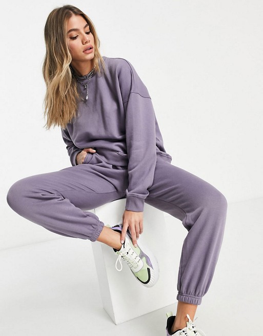 Missguided co-ord bodysuit in purple