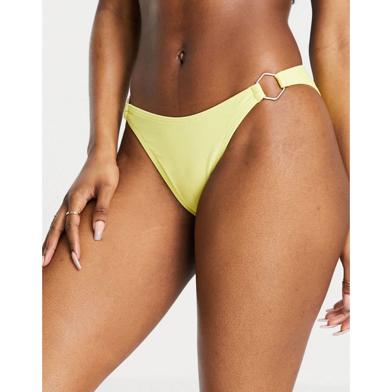 QG5hn Bikini Missguided Coppe Grandi - Bikini sgambato giallo