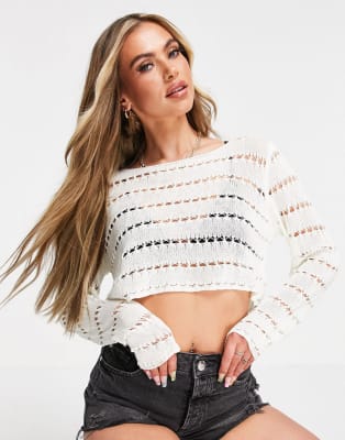 Crochet skirt missguided sale