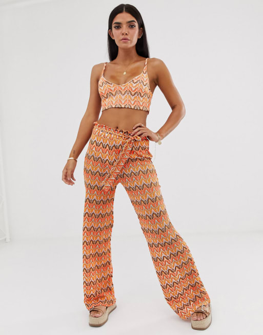 crop top and pants