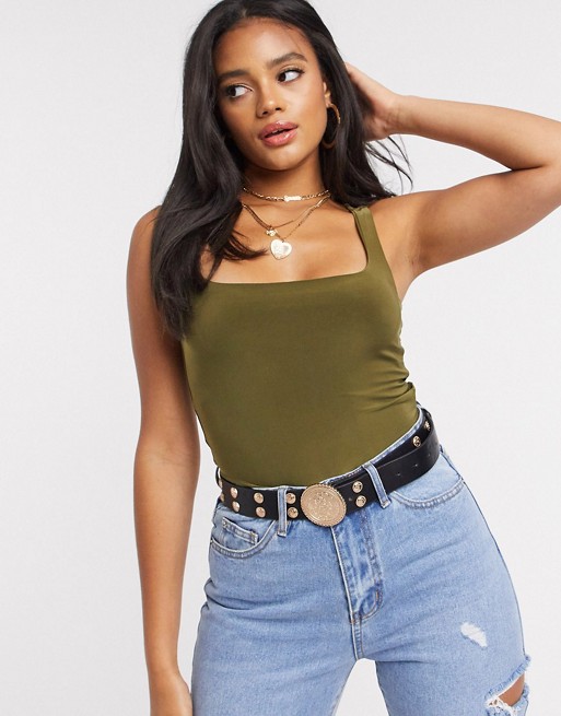 Missguided match it back set in khaki