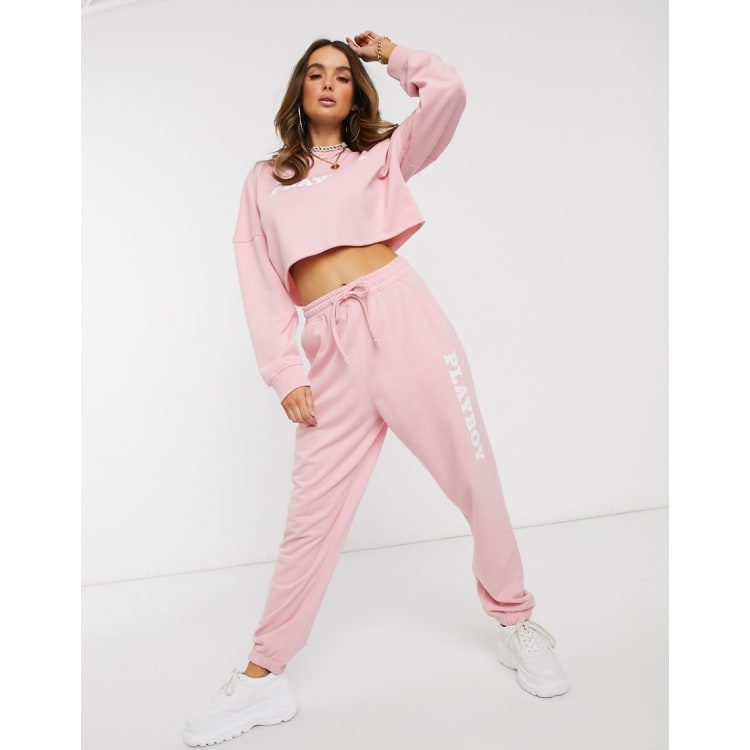 Playboy x missguided pink hoodie hot sale