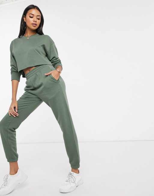 Missguided two-piece in deep green