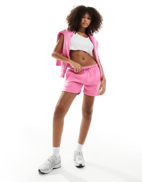 Pink Checkered Top & Booty Shorts Set/girls Dance Sets 