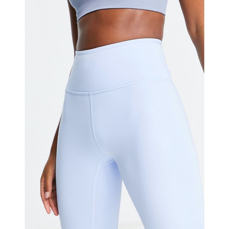 Monki cropped tank top and sport leggings in blue