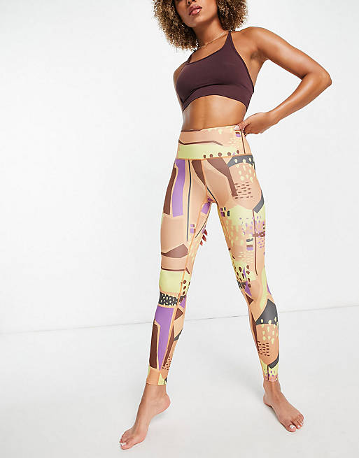 Monki sports co-ord in abstract print
