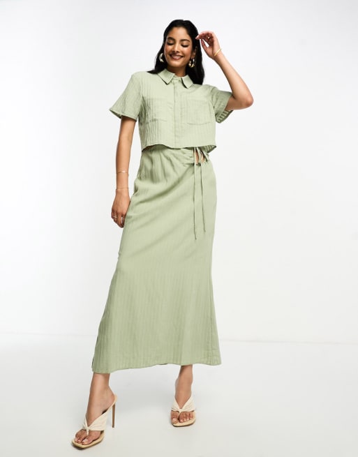 Asos button clearance down skirt