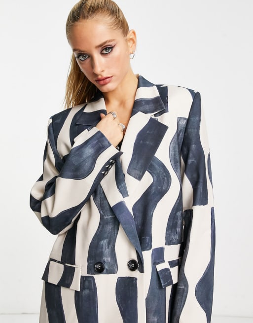 NA-KD - Co-ord set in zwarte print