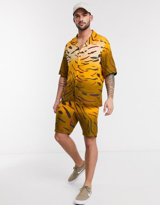 Native Youth swim two-piece in tiger print