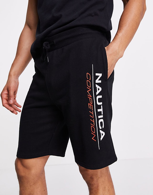 Nautica Competition convoy logo sweatsuit set in black | ASOS