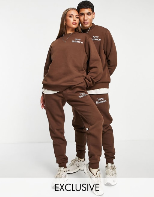 New Balance Cookie Surv tement Marron et beige ASOS