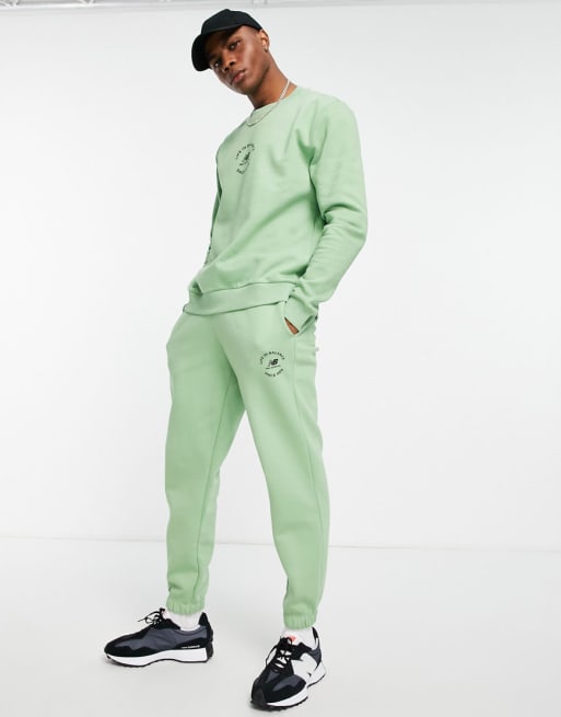 New Balance – Life in balance – Bluza, T-shirt i joggersy w kolorze szałwiowej zieleni