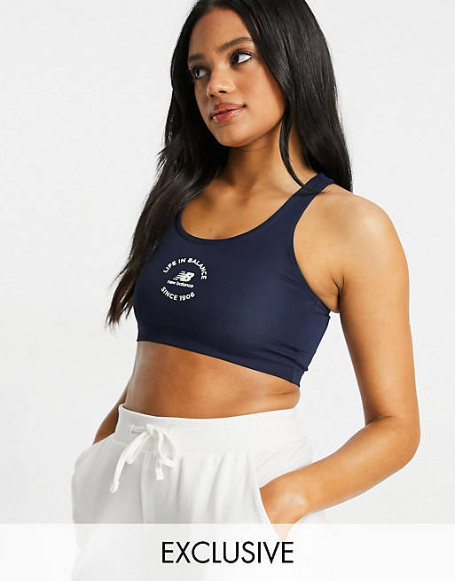 New Balance life in balance shorts set in navy - exclusive to ASOS