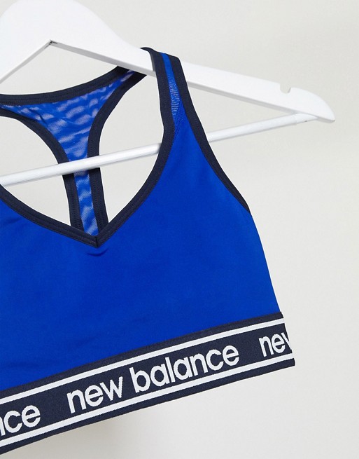 New Balance Running set with bra and leggings in blue