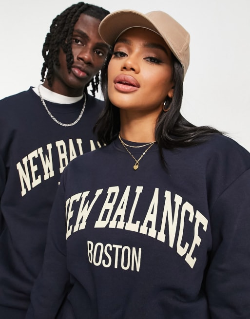 New Balance unisex collegiate joggers in navy