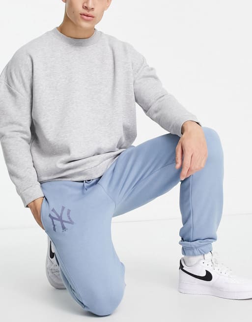 New Era MLB New York Yankees sweat suit in soft blue | ASOS