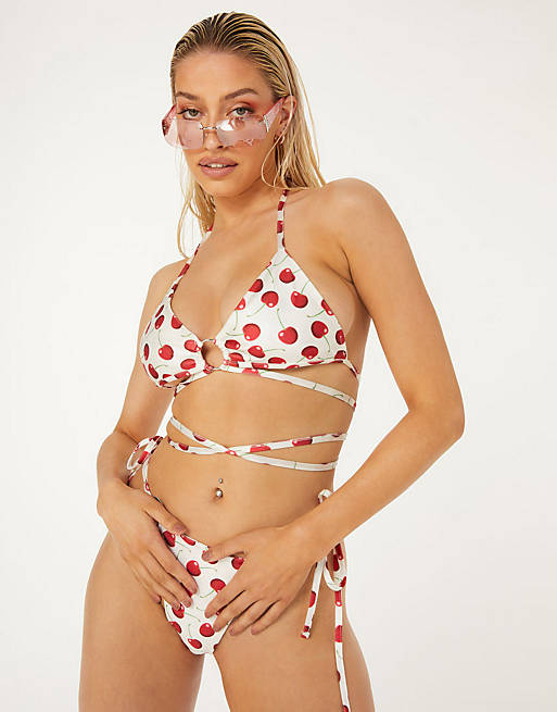 New Girl Order cherry print bikini