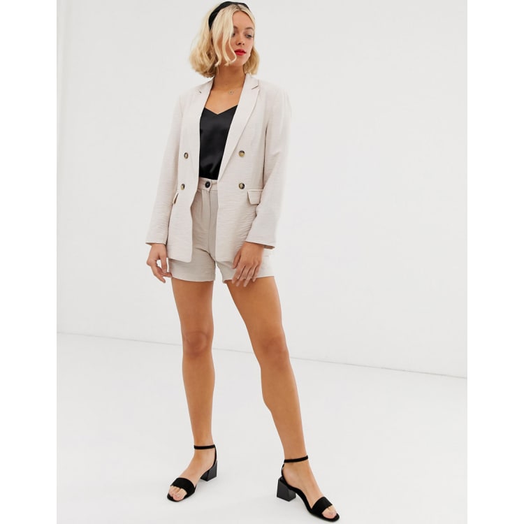 Shorts and blazer hot sale two piece