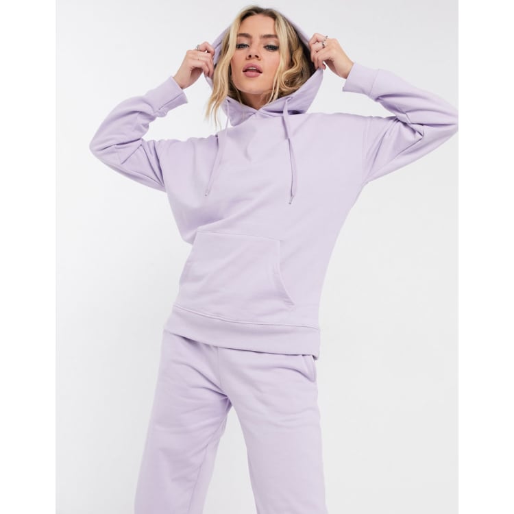 New Look co ord hoodie jogger in lilac ASOS