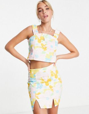 New Look denim co-ord in floral