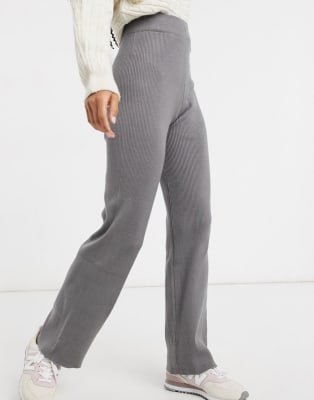 New Look knitted lounge co-ord in grey
