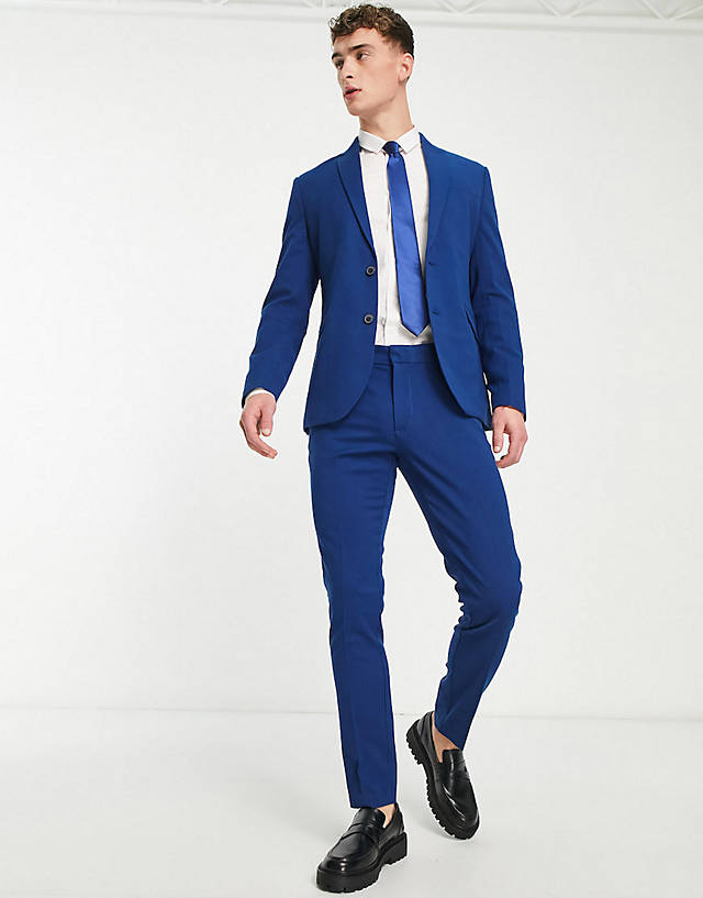 New Look - skinny suit in indigo
