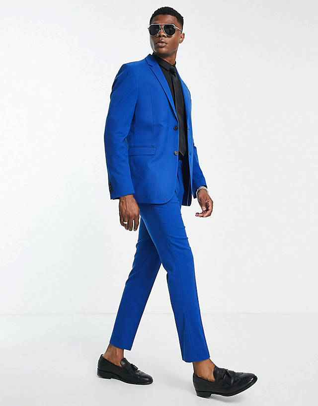New Look - skinny suit in light blue