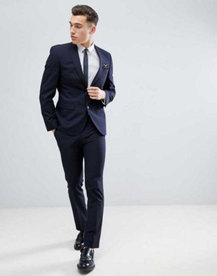 Next Slim Fit Suit In Navy | ASOS