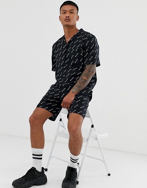 Nicce co-ord with all over logo print