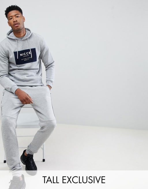 Grey hot sale nicce tracksuit