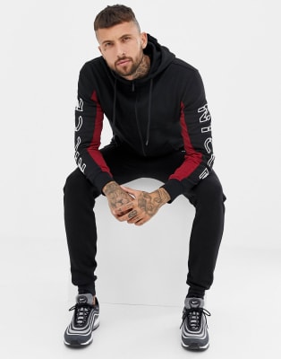 nicce black tracksuit
