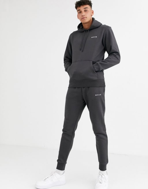 Nicce tracksuit with logo in charcoal | ASOS