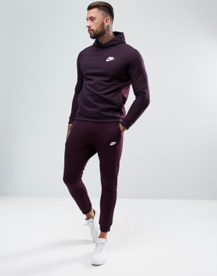 purple nike tracksuit