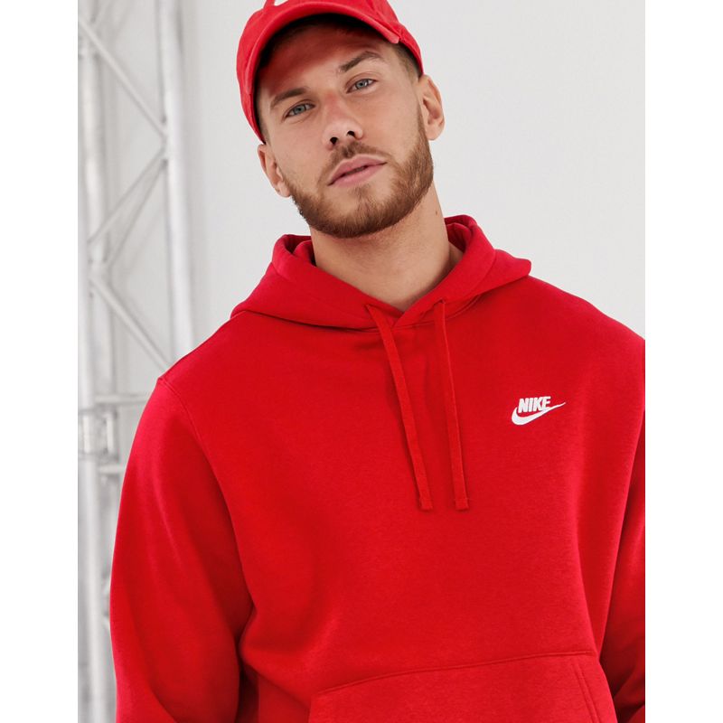 rOPDK T-shirt girocollo Nike - Club - Completo con pantaloncini e felpa con cappuccio rosso