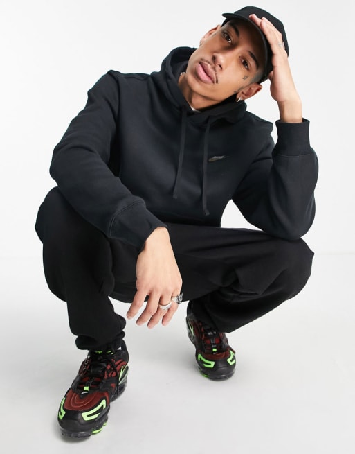Nike - Club - Metallic trainingspak in zwart