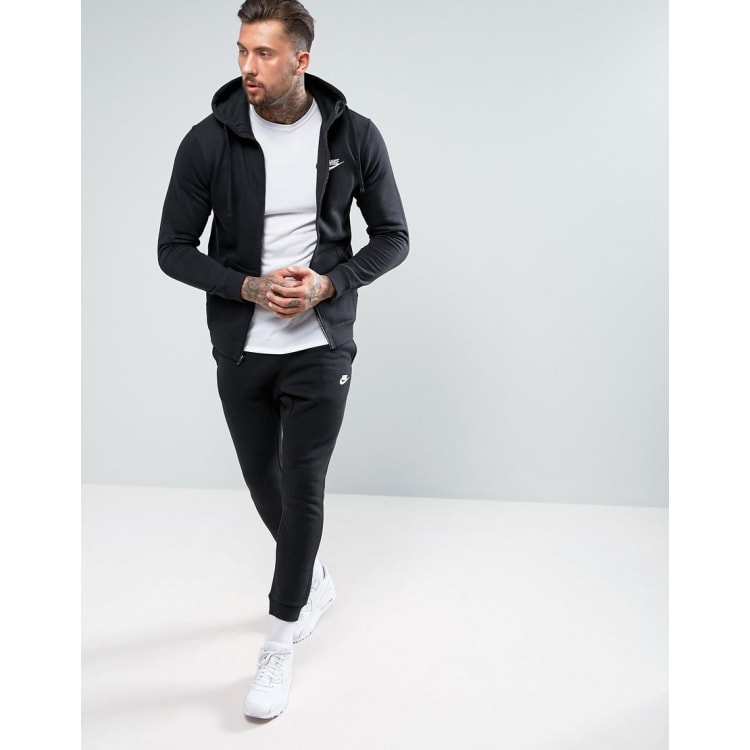 Nike tracksuit hotsell black and grey