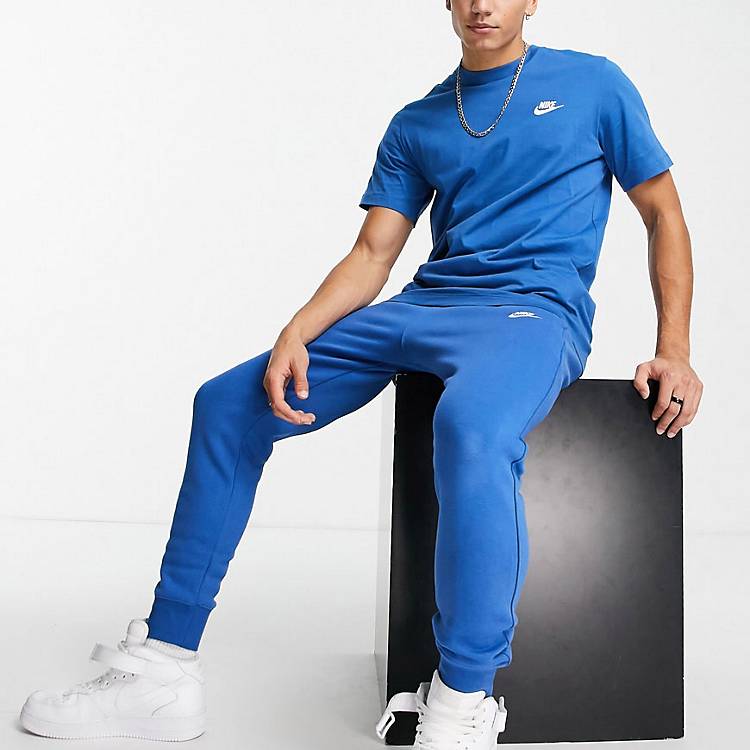 Portiek zitten Niet essentieel Nike Club tracksuit in marina blue | ASOS