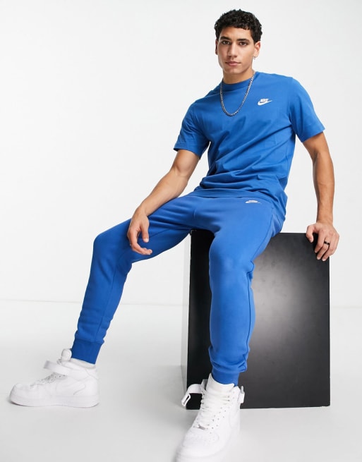 Nike jogging suit on sale blue