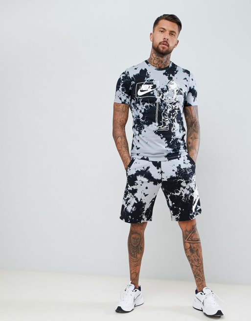 Nike – Czarny zestaw ze wzorem tie dye