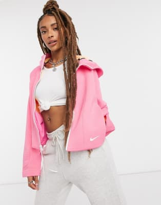 pink nike tech fleece tracksuit