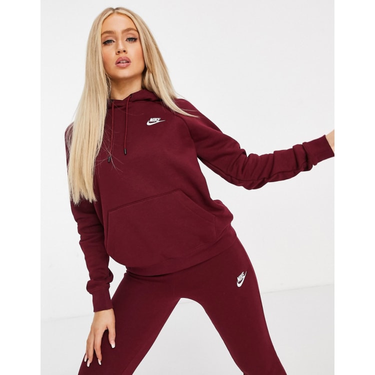 Burgundy nike 2024 sweatsuit mens