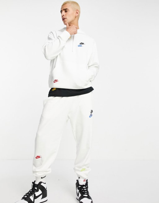 Nike white hot sale tracksuit